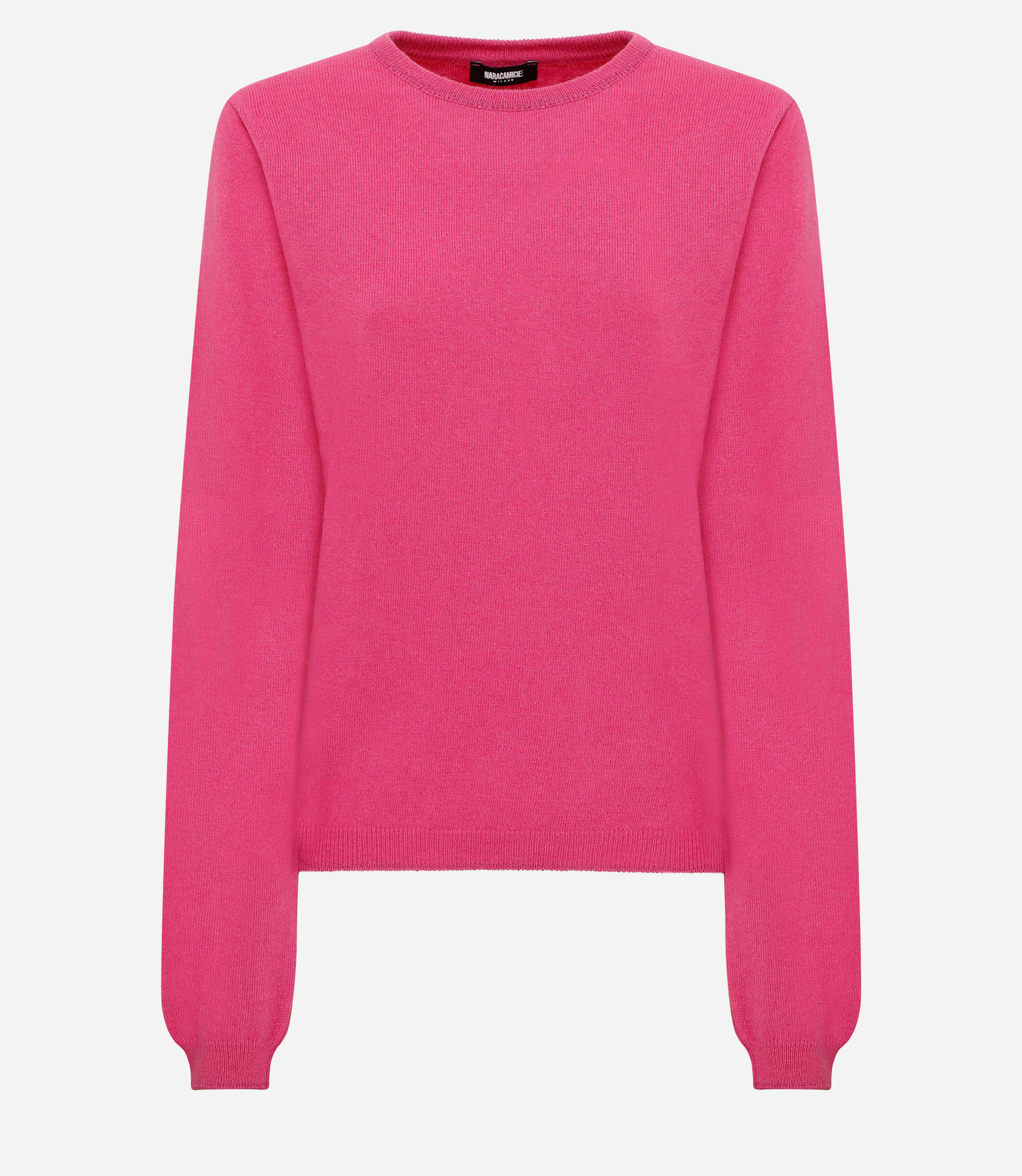 Roundneck sweater - Pink - Nara Milano