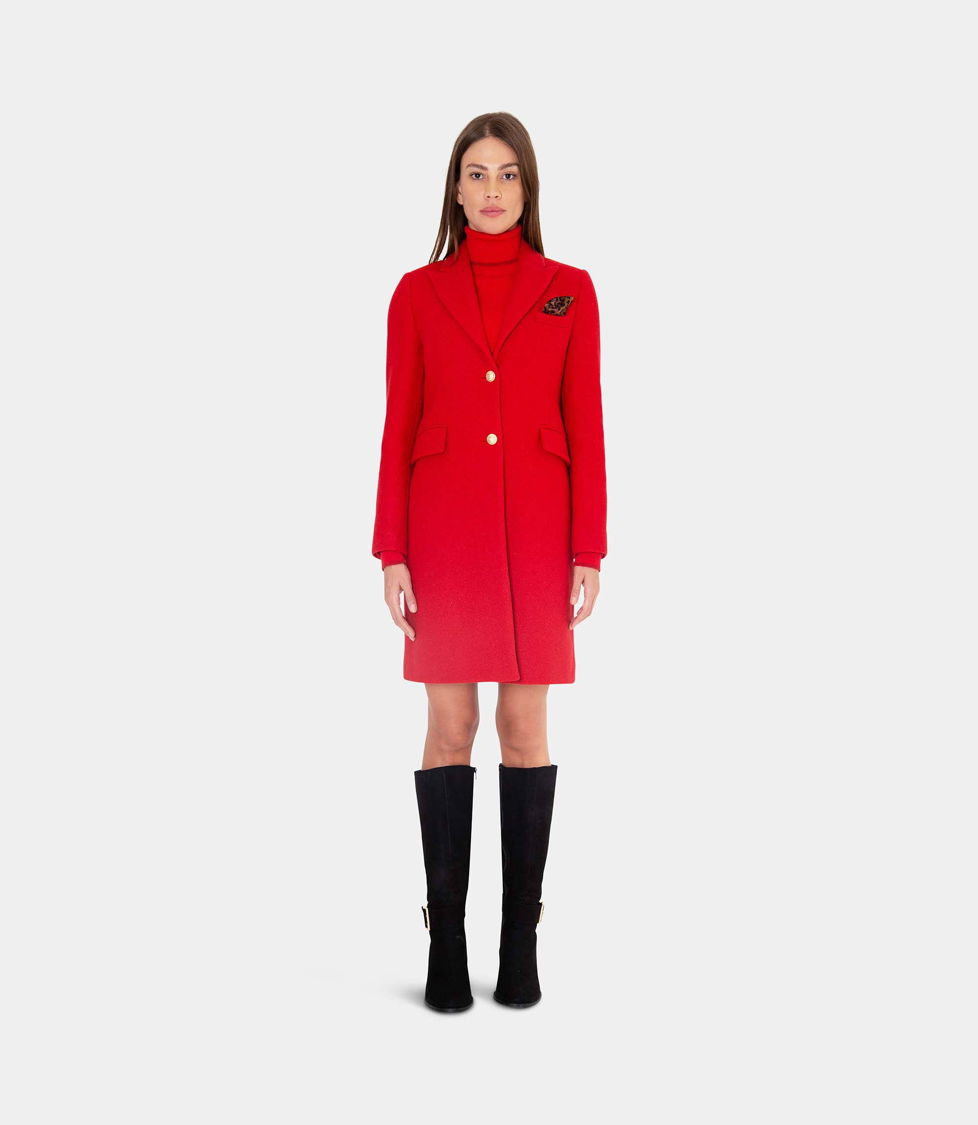 Slim coat - Red - NaraMilano