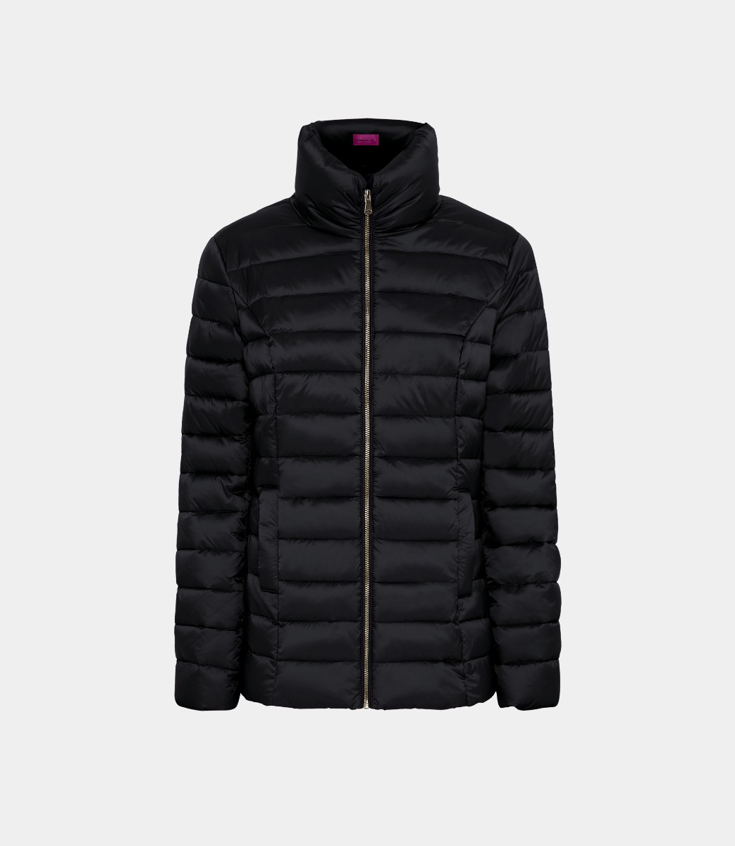 Short padded jacket - BLACK - NaraMilano