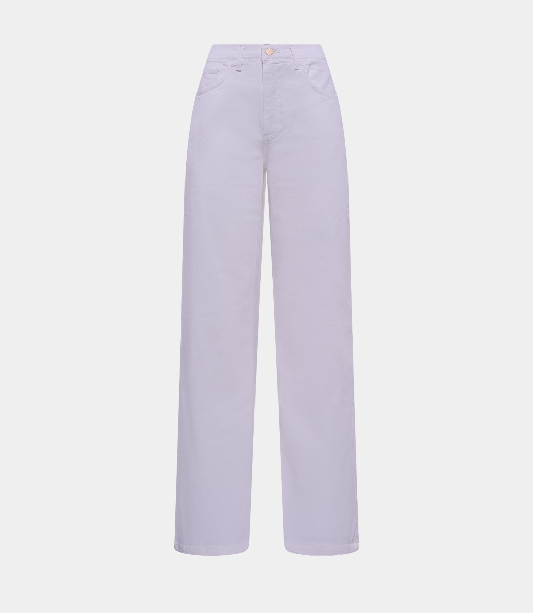 Wide leg jeans - WHITE - NaraMilano