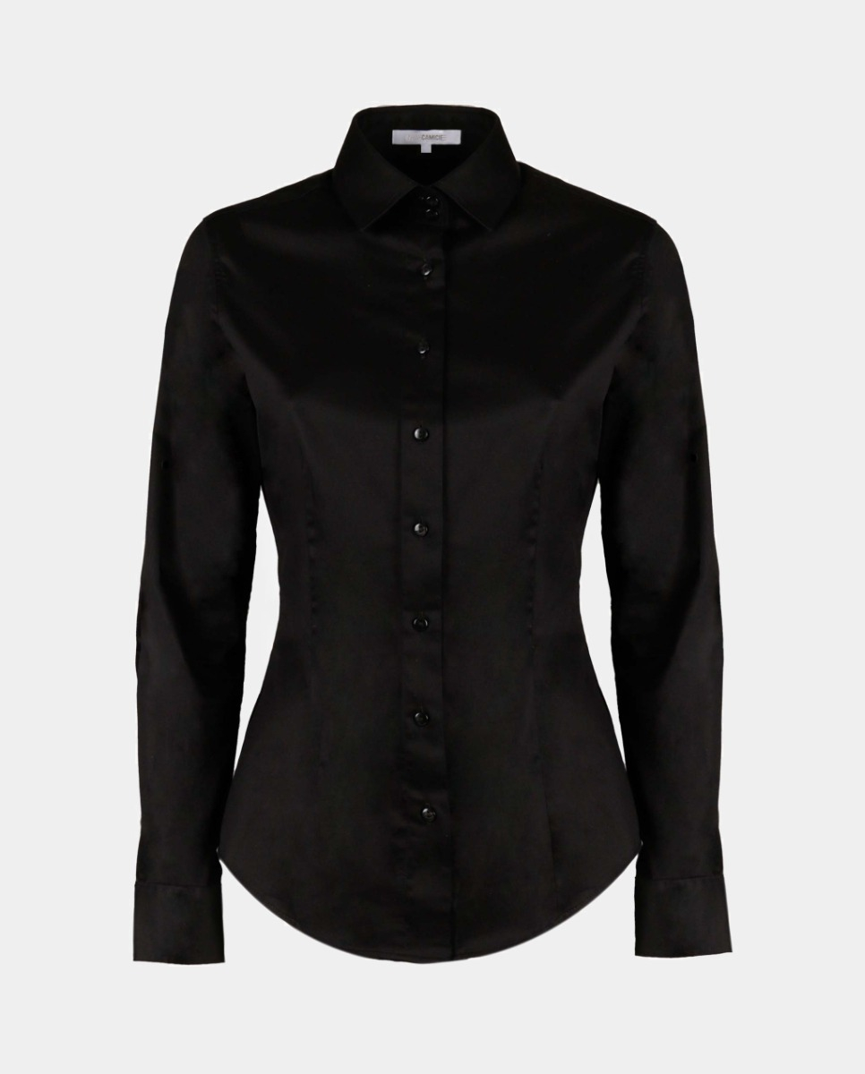 Ursula black shirt - BLACK - NaraMilano